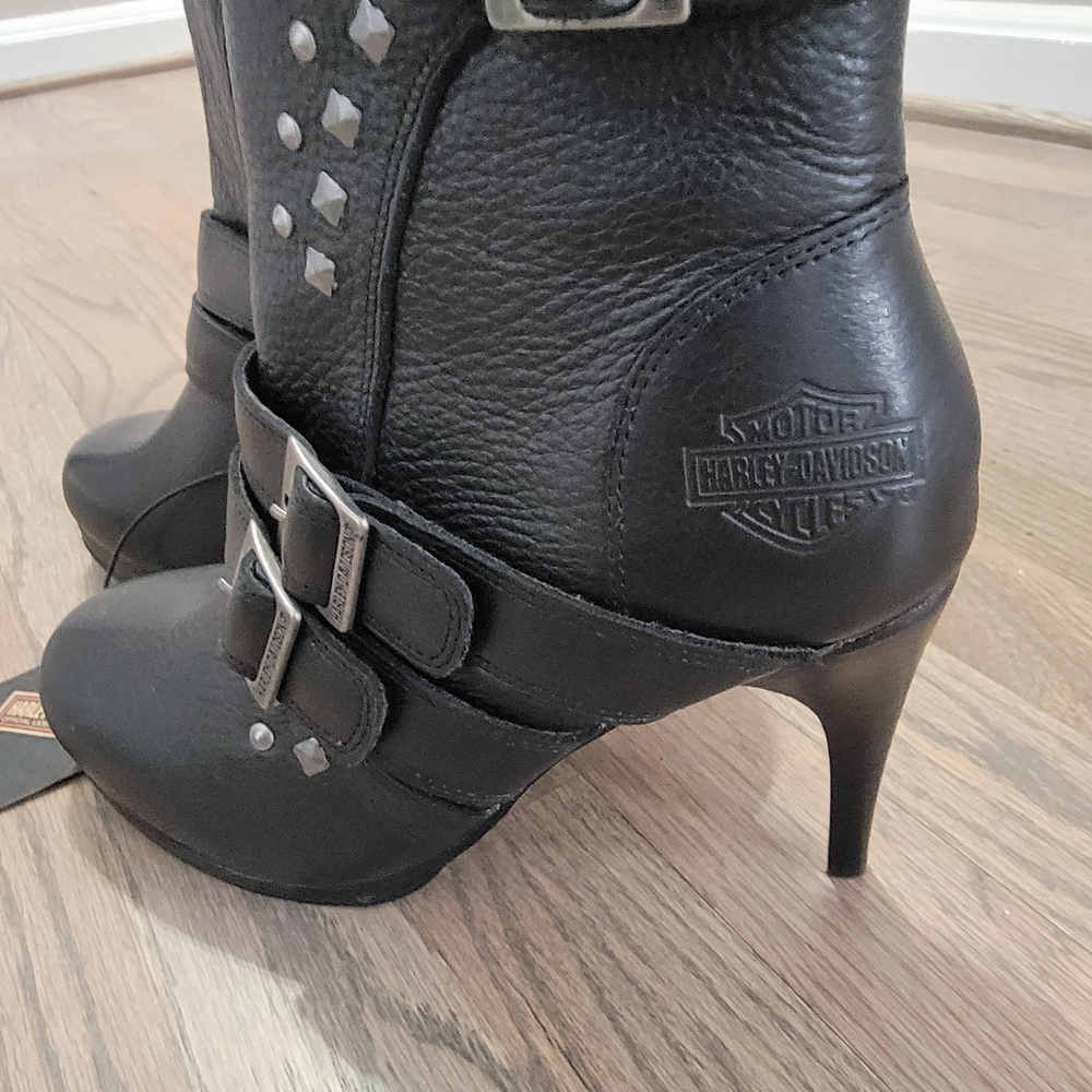 Harley-Davidson Women's Black Heeled Boots